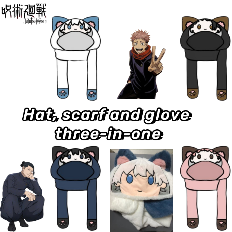 Winter Clothing Earmuffs - New Jujutsu Kaisen Gojo Satoru Itadori