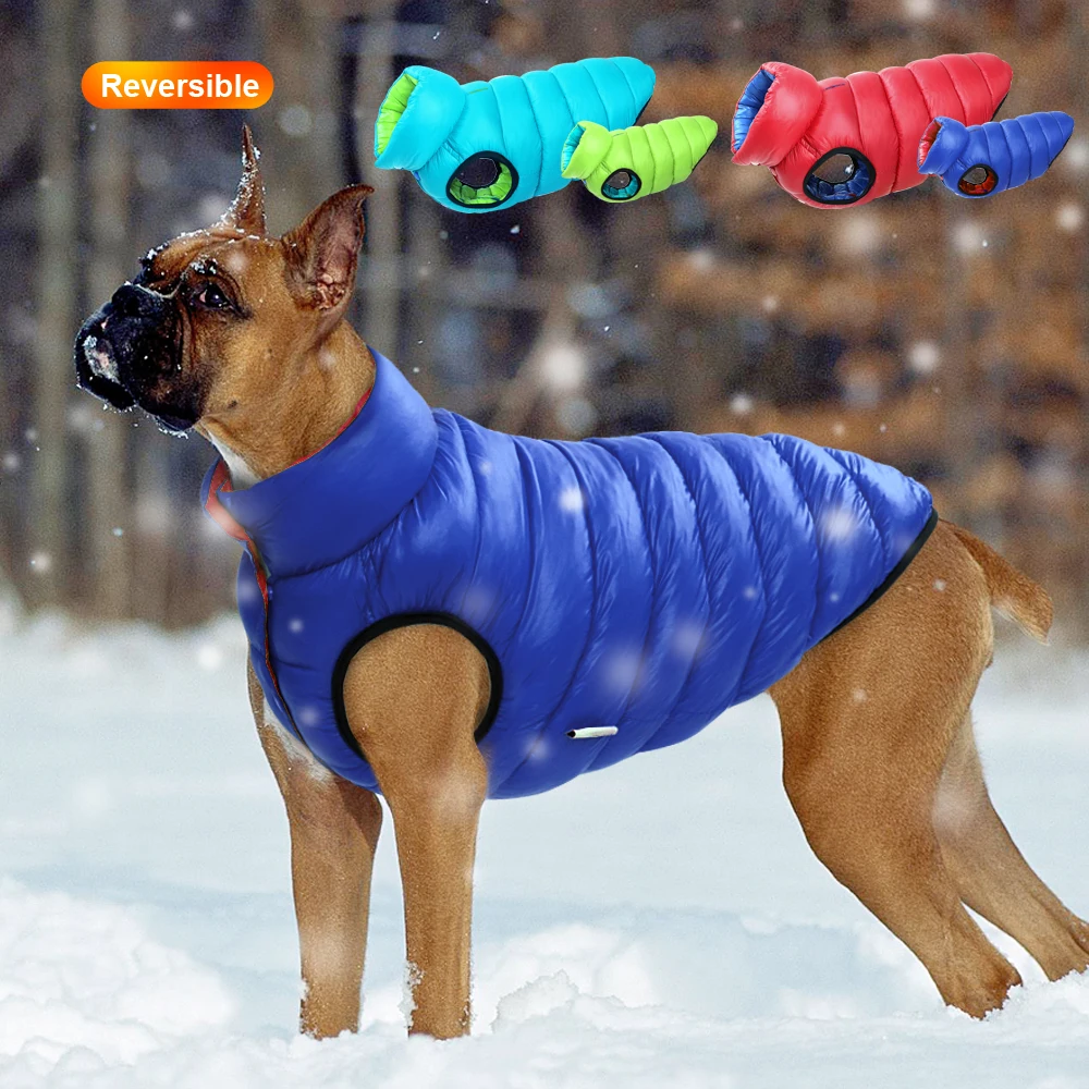 Winter Clothing Layers - Warm Winter Dog Clothes Vest Reversible