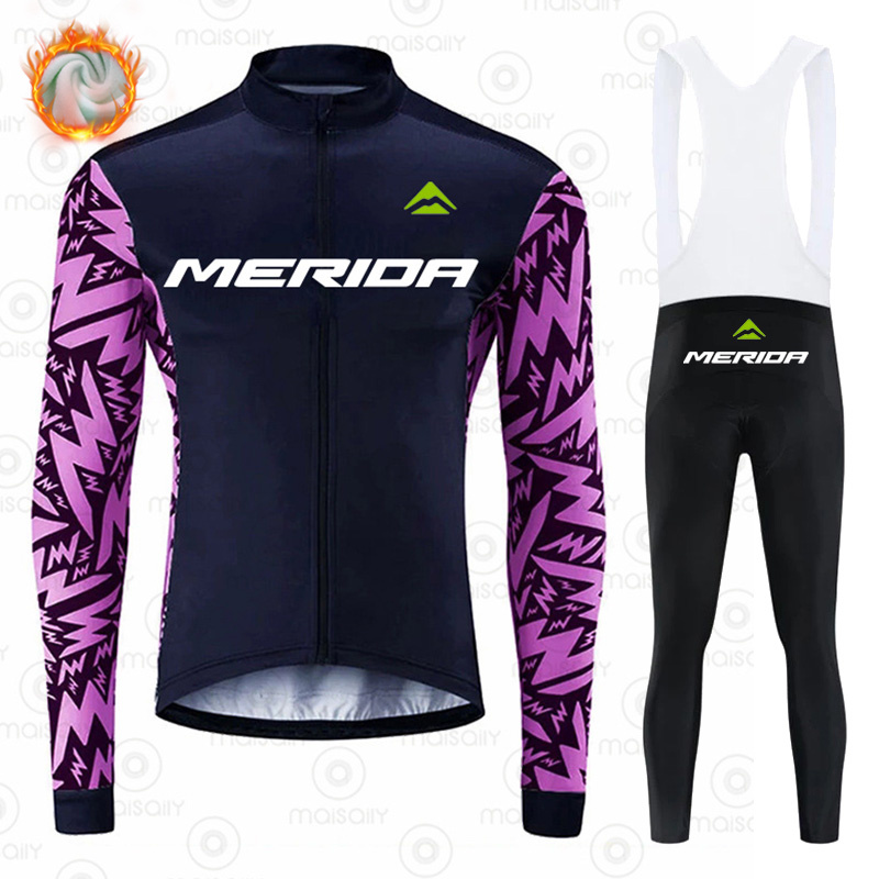 Winter Clothing Men Sale - Merida Winter Thermal Fleece Cycling Clothing