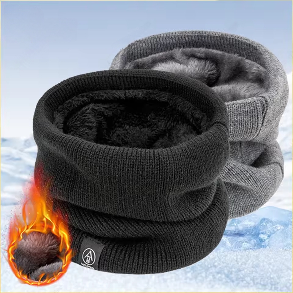 Neck Gaiter Fleece - Winter Neck Warmer Scarf Fleece Lined