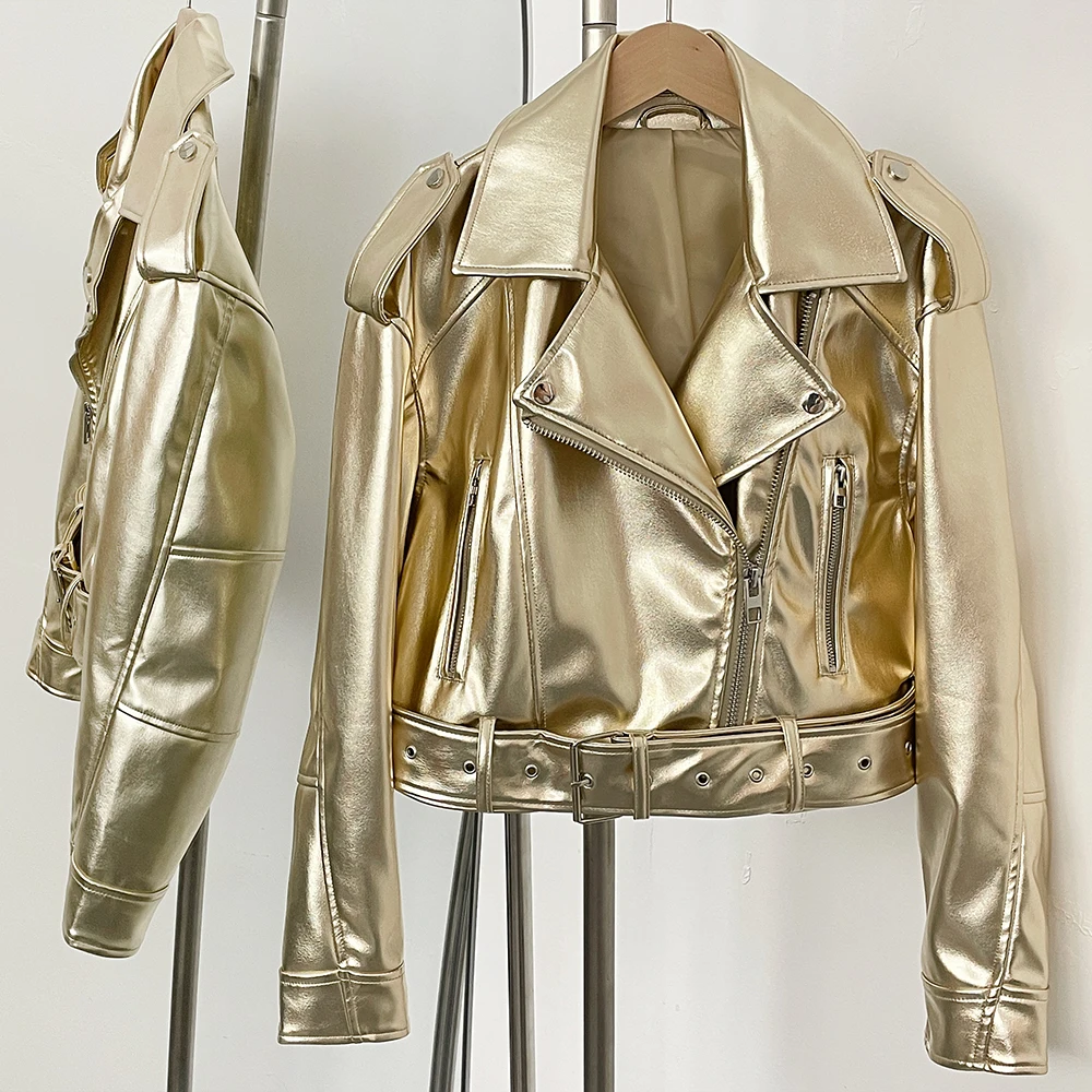 Winter Clothing Store - Faux Leather Jacket Female Autumn Short