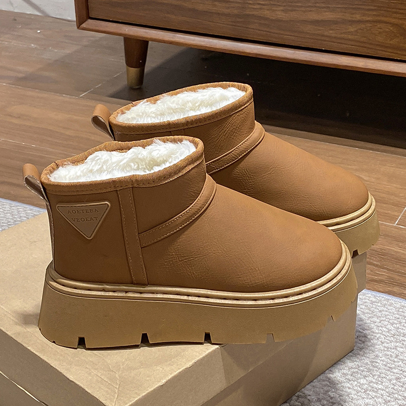 Winter Clothing Korea - Women's Thick Bottom Snow Boots Winter