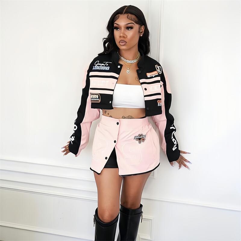 HLJ Letter Print Two Piece Out - Winter Clothing Sales 评论和价格