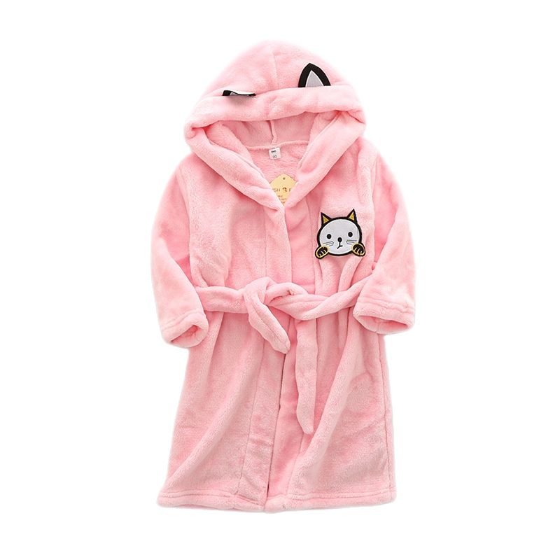 Kids Cartoon Cat Robes New Win - Winter Clothing Baby Girl 评论和价格
