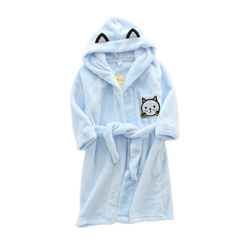 Kids Cartoon Cat Robes New Win - Winter Clothing Baby Girl 评论和价格