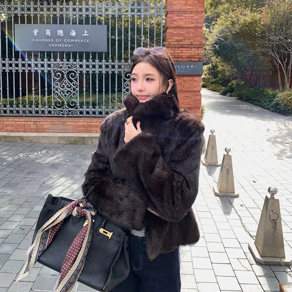 Natural Rabbit Fur Coat Women  - Winter Clothing Store 评论和价格