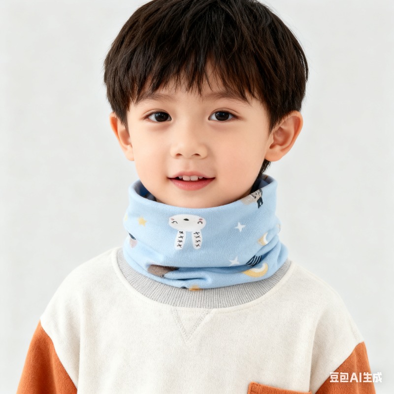 Korean Style Kids Neck Warmer  - Winter Clothing Boys 评论和价格