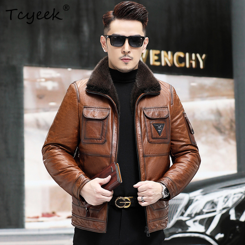 Tcyeek Top Layer Sheepskin Rea - Winter Clothing Layers 评论和价格