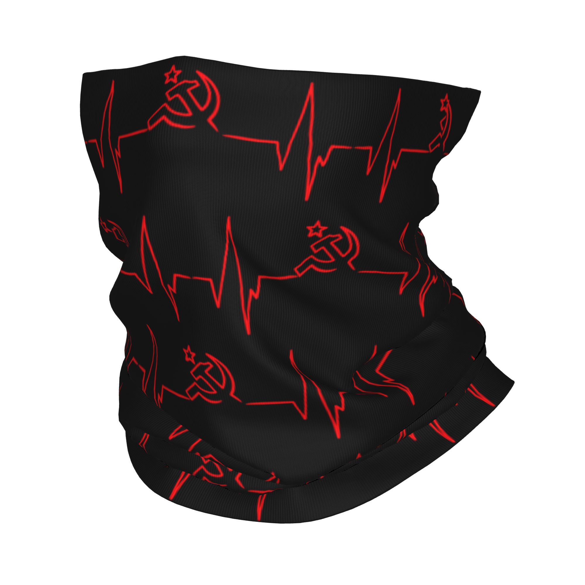 Custom Heartbeat Russian Flag  - Wool Balaclava Knit 评论和价格
