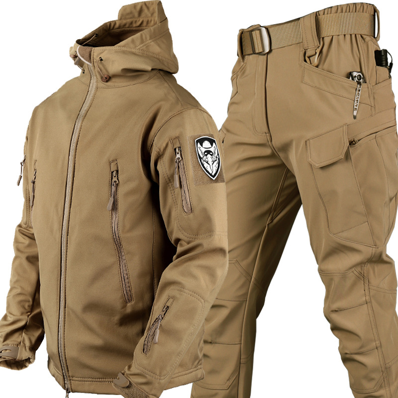 New Shark Skin Soft Shell Autu - Winter Clothing Hiking 评论和价格