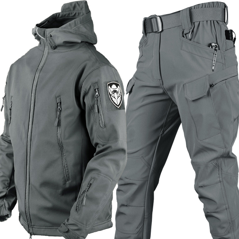New Shark Skin Soft Shell Autu - Winter Clothing Hiking 评论和价格