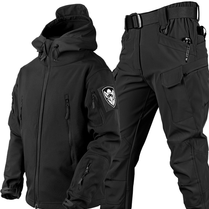 New Shark Skin Soft Shell Autu - Winter Clothing Hiking 评论和价格