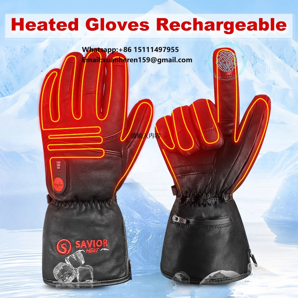 Heated Leather Gloves Men Wome - Heated Gloves Electric 评论和价格