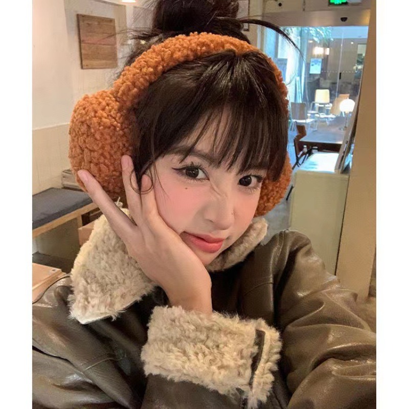 Minimalist Lambswool Plush Ear - Winter Clothing Earmuffs 评论和价格