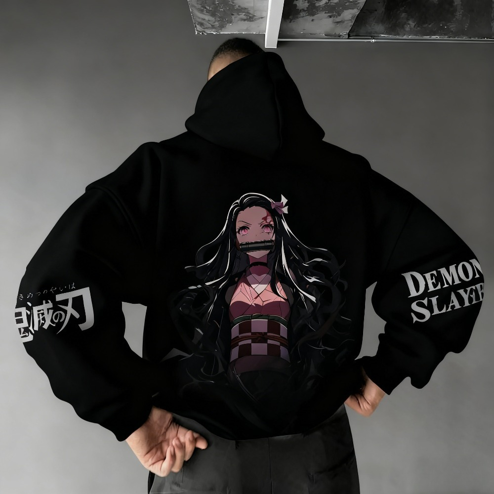 Demon Slayer Men's Hoodie Swea - Winter Clothing Boys 评论和价格