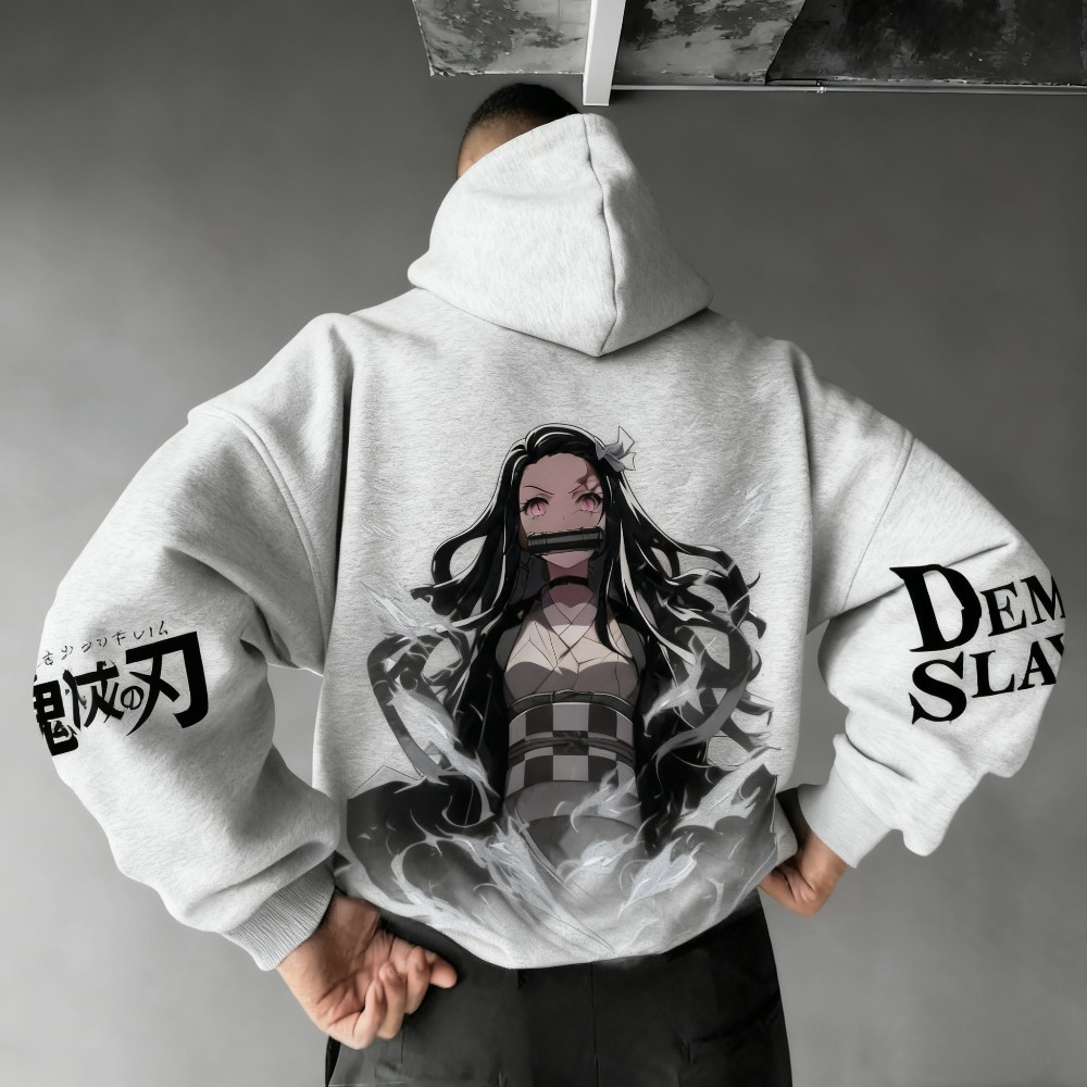 Demon Slayer Men's Hoodie Swea - Winter Clothing Boys 评论和价格