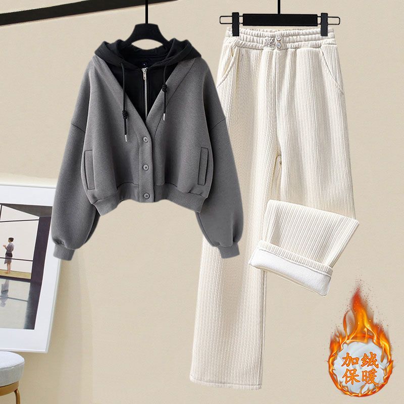 Plush and Thickened Hoodie Jac - Winter Clothing Sales 评论和价格