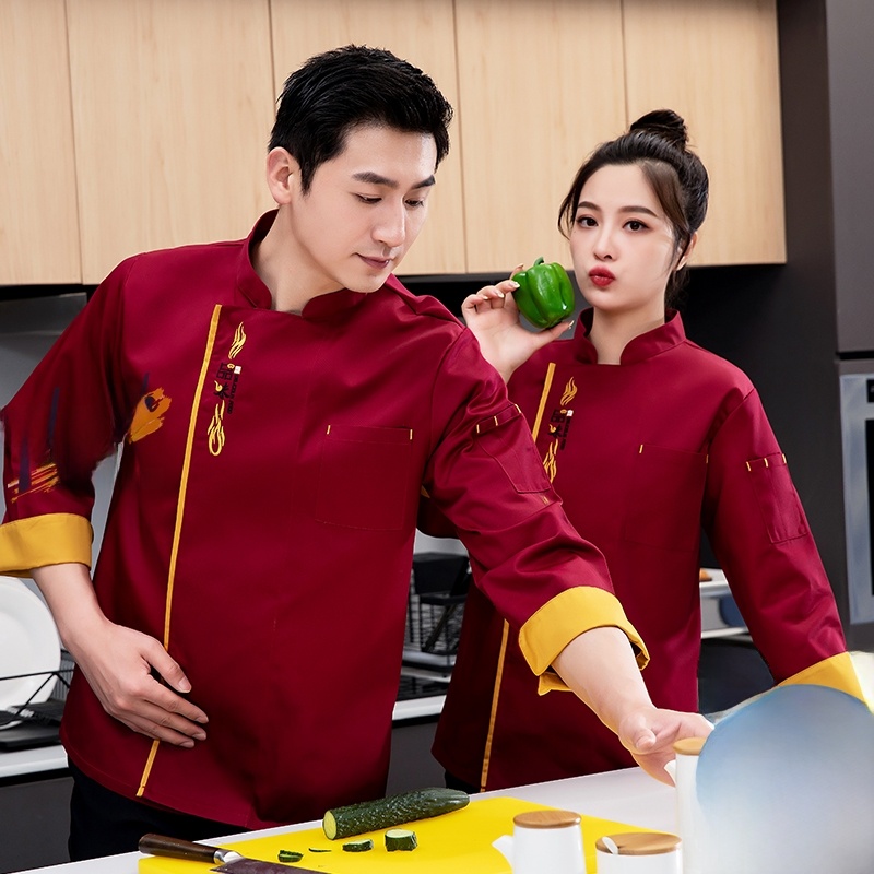 Long Sve Chef Work orms for Me - Winter Clothing Logos 评论和价格