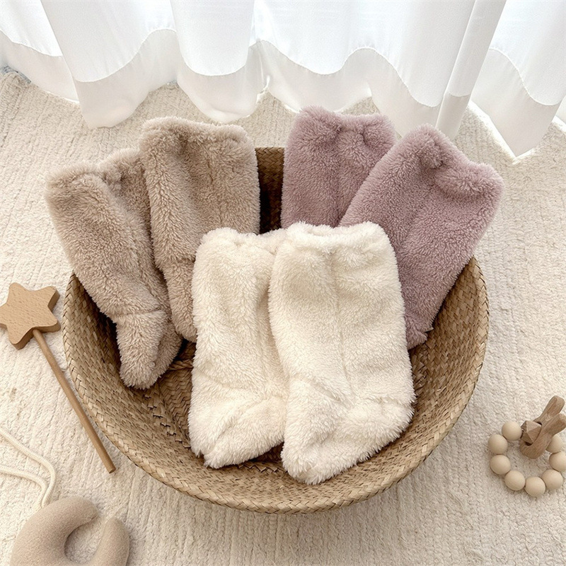 Warm Winter Baby Socks Coral F - Winter Clothing Baby Girl 评论和价格