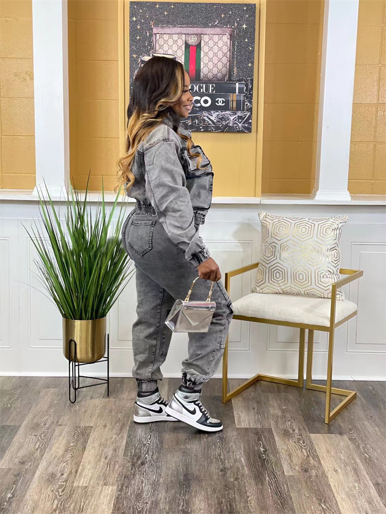 Wmstar Denim Two Piece Set Wom - Winter Clothing Sales 评论和价格