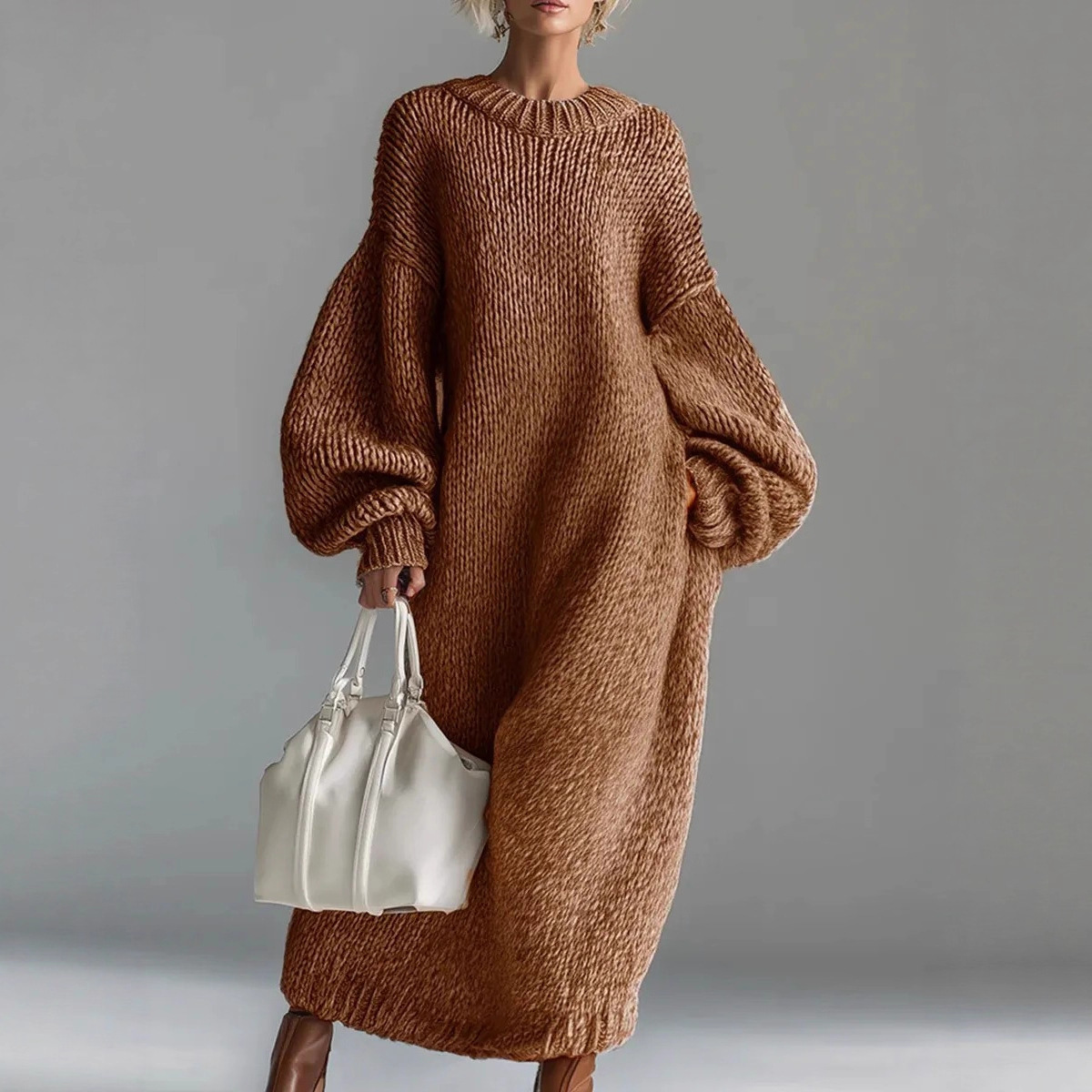 Lantern Sleeve Oversize Loose  - Winter Clothing H&M 评论和价格