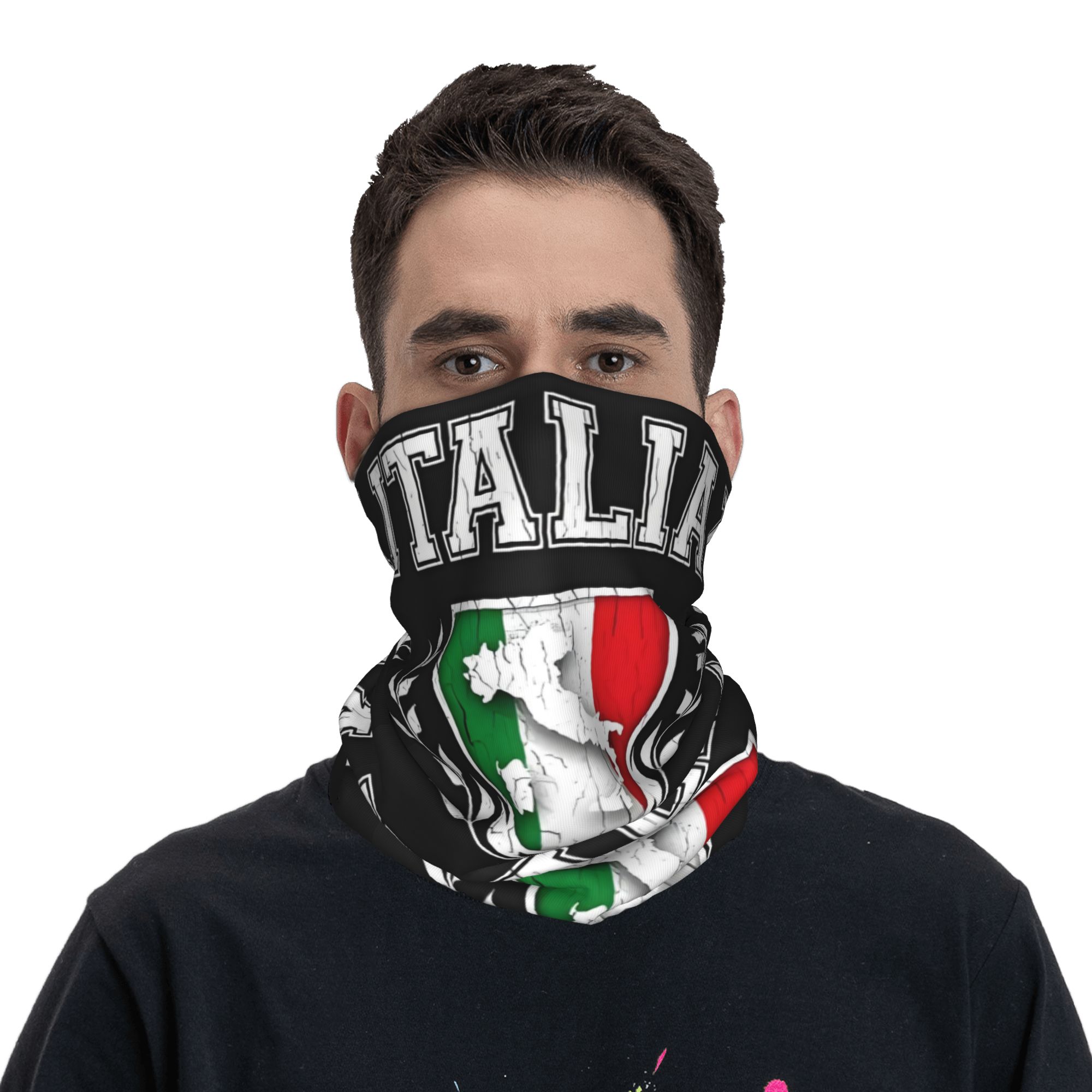 Custom Italy Flag Bandana Neck - Neck Gaiter Fleece 评论和价格