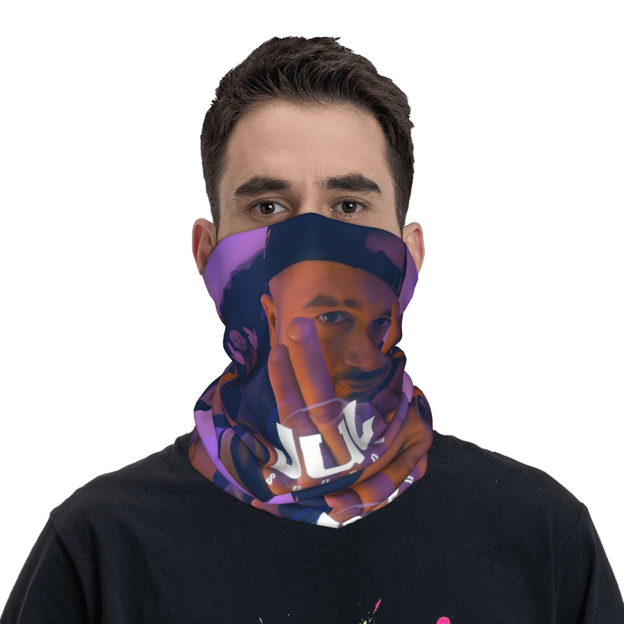 Custom JuL Rap Music Bandana W - Neck Gaiter Fleece 评论和价格