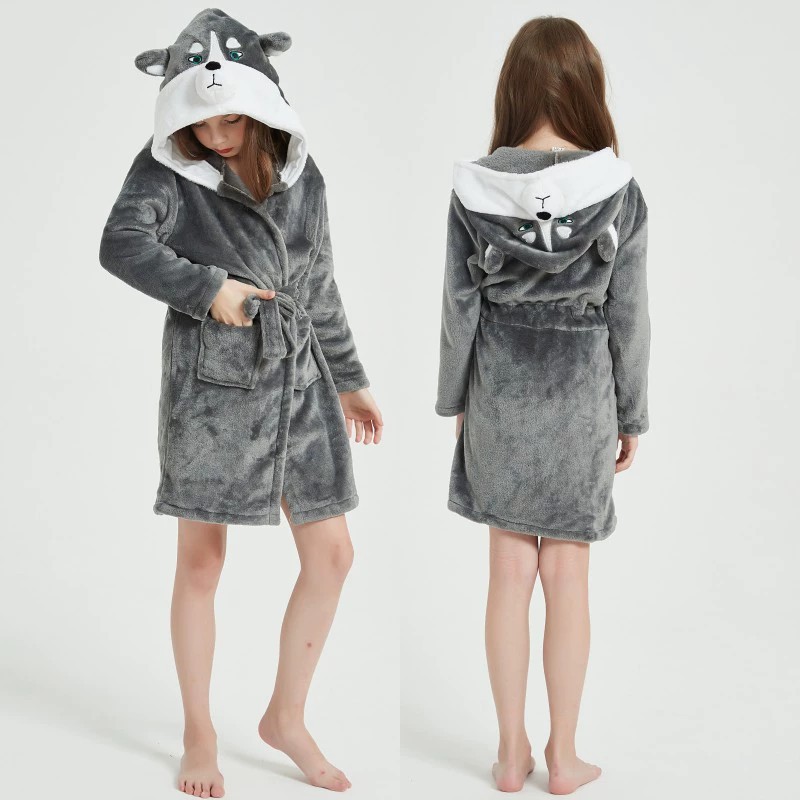 Animal Bathrobes for Girls Chi - Winter Clothing Baby Girl 评论和价格