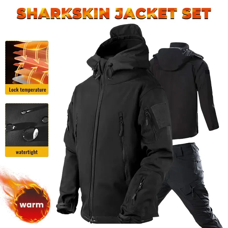 Men Thicken Soft Shell Winter  - Winter Clothing Hiking 评论和价格