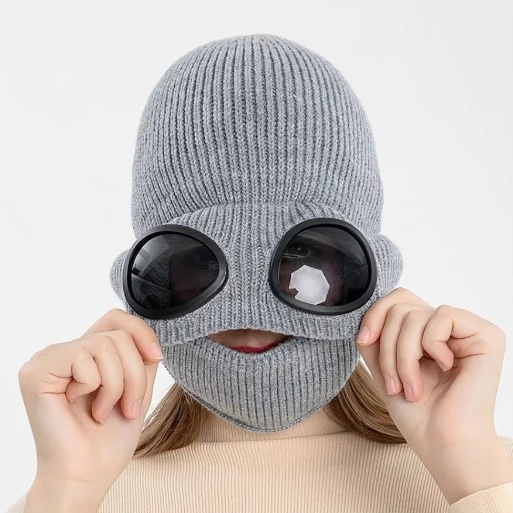 Fleece-lined Warm Woolen Hat w - Winter Clothing Earmuffs 评论和价格
