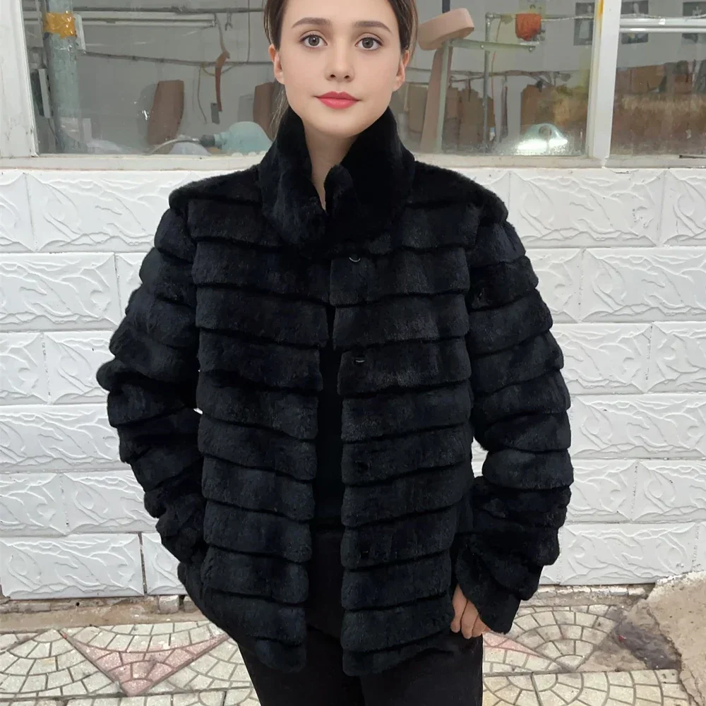 OFTBUY Rabbit Real Fur Coat Wa - Winter Clothing Store 评论和价格