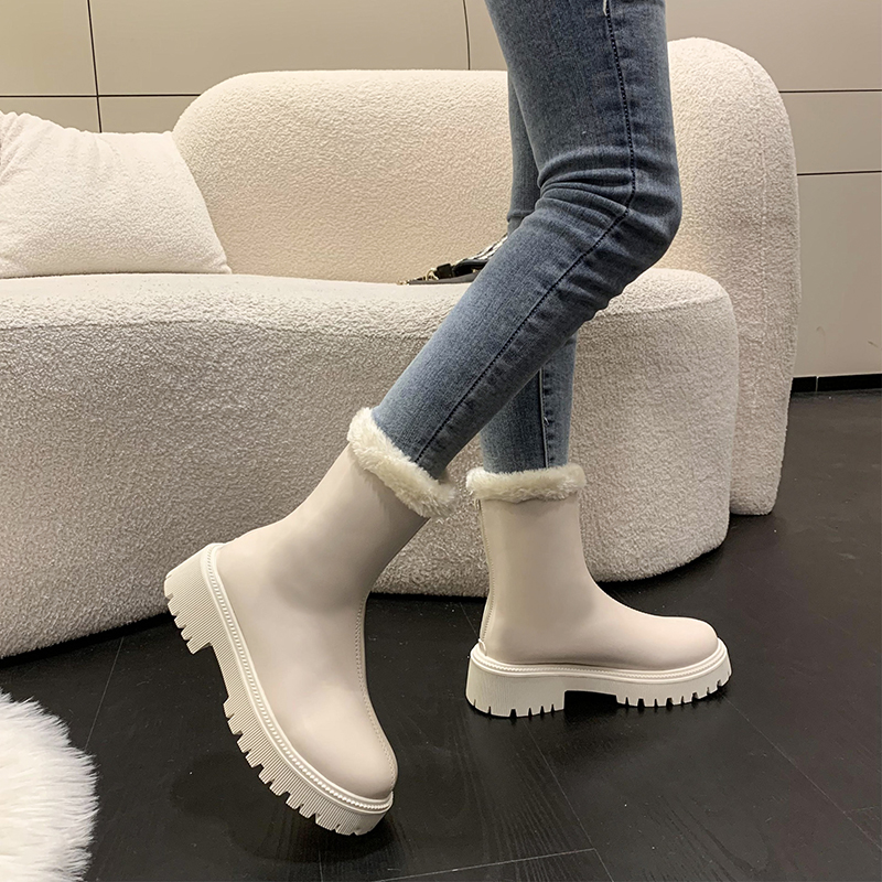 Winter Women Warm Plush Ankle  - Winter Clothing Korea 评论和价格