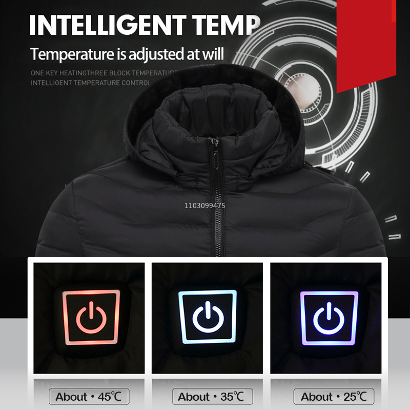 21 Areas USB Electric Heated J - Winter Clothing Hiking 评论和价格