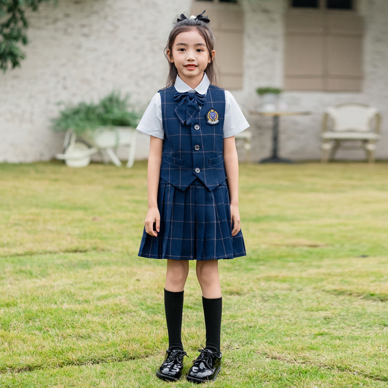 Kids British Plaid Vest Shirt  - Winter Clothing Korea 评论和价格