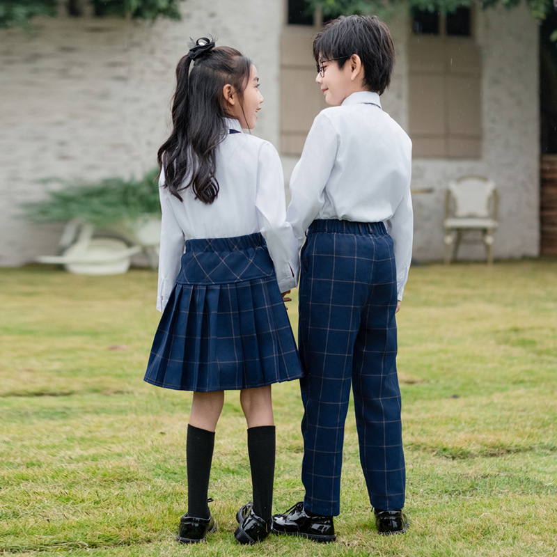 Kids British Plaid Vest Shirt  - Winter Clothing Korea 评论和价格