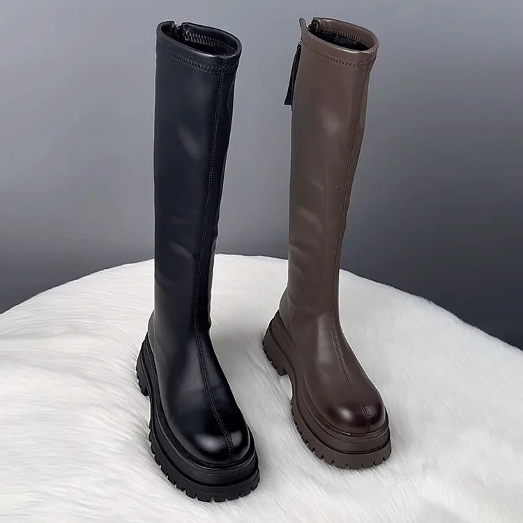 Black Long Boots Women's Hot S - Winter Clothing Korea 评论和价格