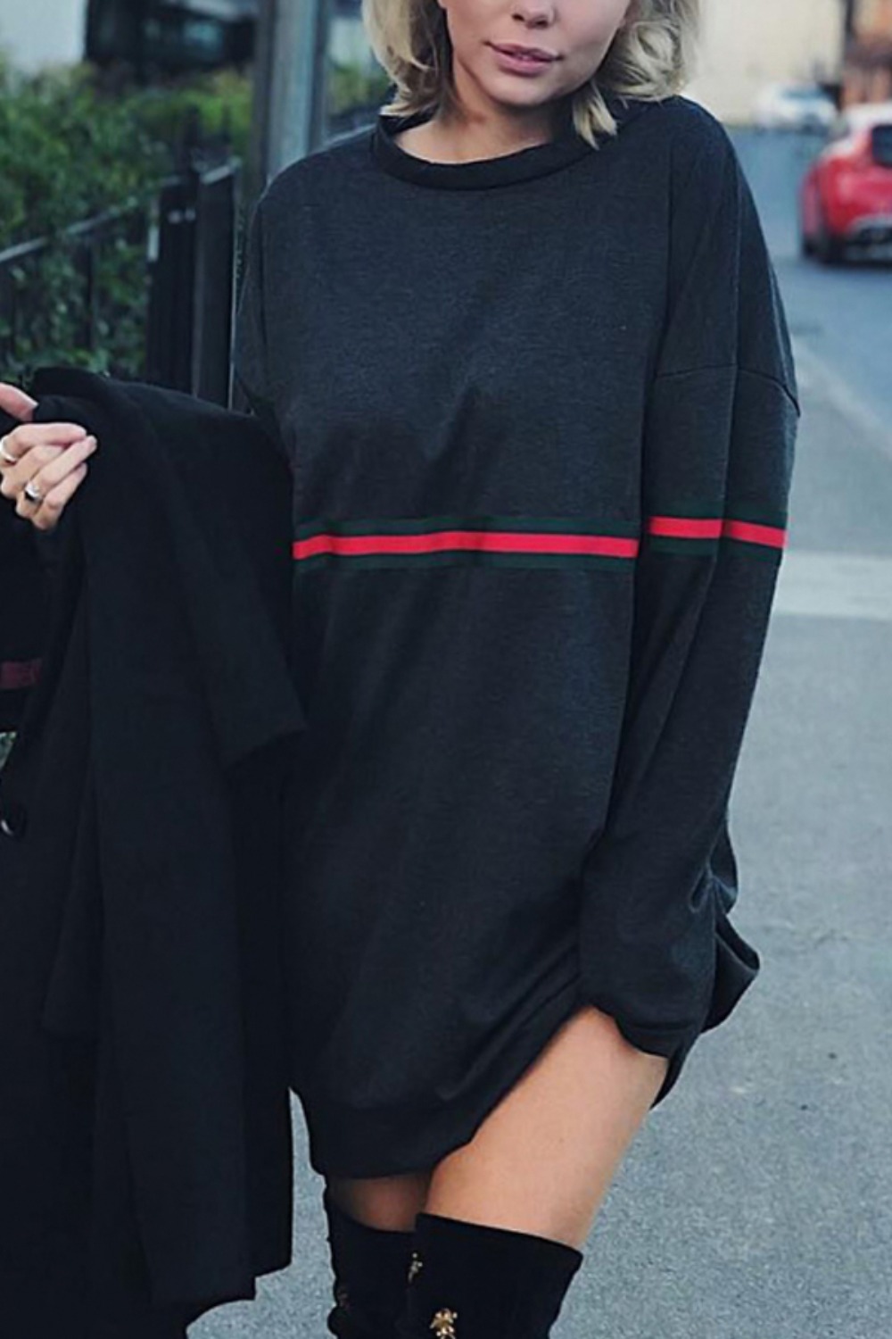 Womens Oversized Long Hoodie D - Winter Clothing H&M 评论和价格