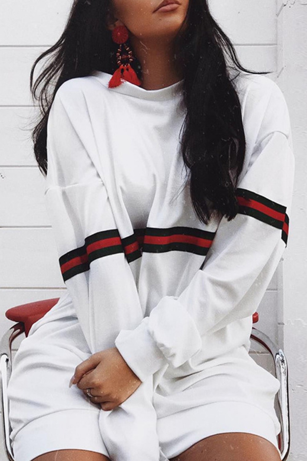 Womens Oversized Long Hoodie D - Winter Clothing H&M 评论和价格