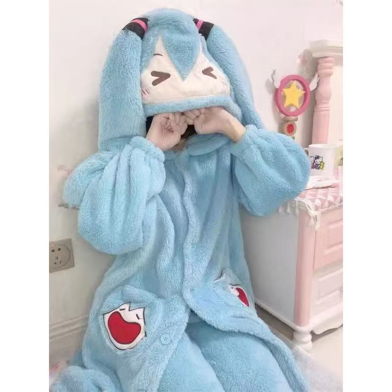 Miku Anime Pajamas Cute Winter - Winter Clothing Korea 评论和价格