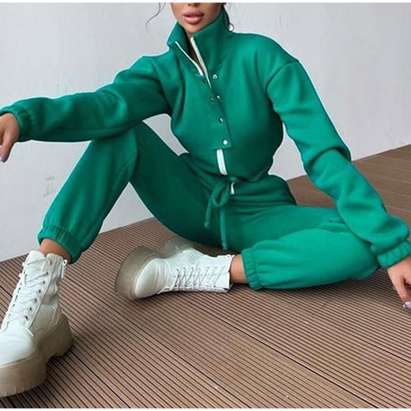 Casual Stand Collar Jumpsuits  - Winter Clothing Sales 评论和价格
