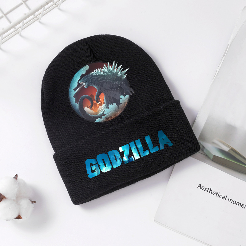 Godzilla Knitted Hat Winter Sp - Winter Clothing Boys 评论和价格