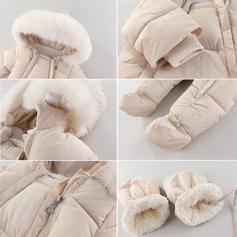 Winter Newborn Baby Romper Wit - Winter Clothing Baby Girl 评论和价格