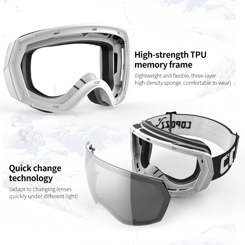 COPOZZ New Ski Goggles Double  - Winter Clothing Layers 评论和价格